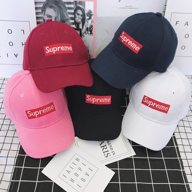 supreme baseball hat