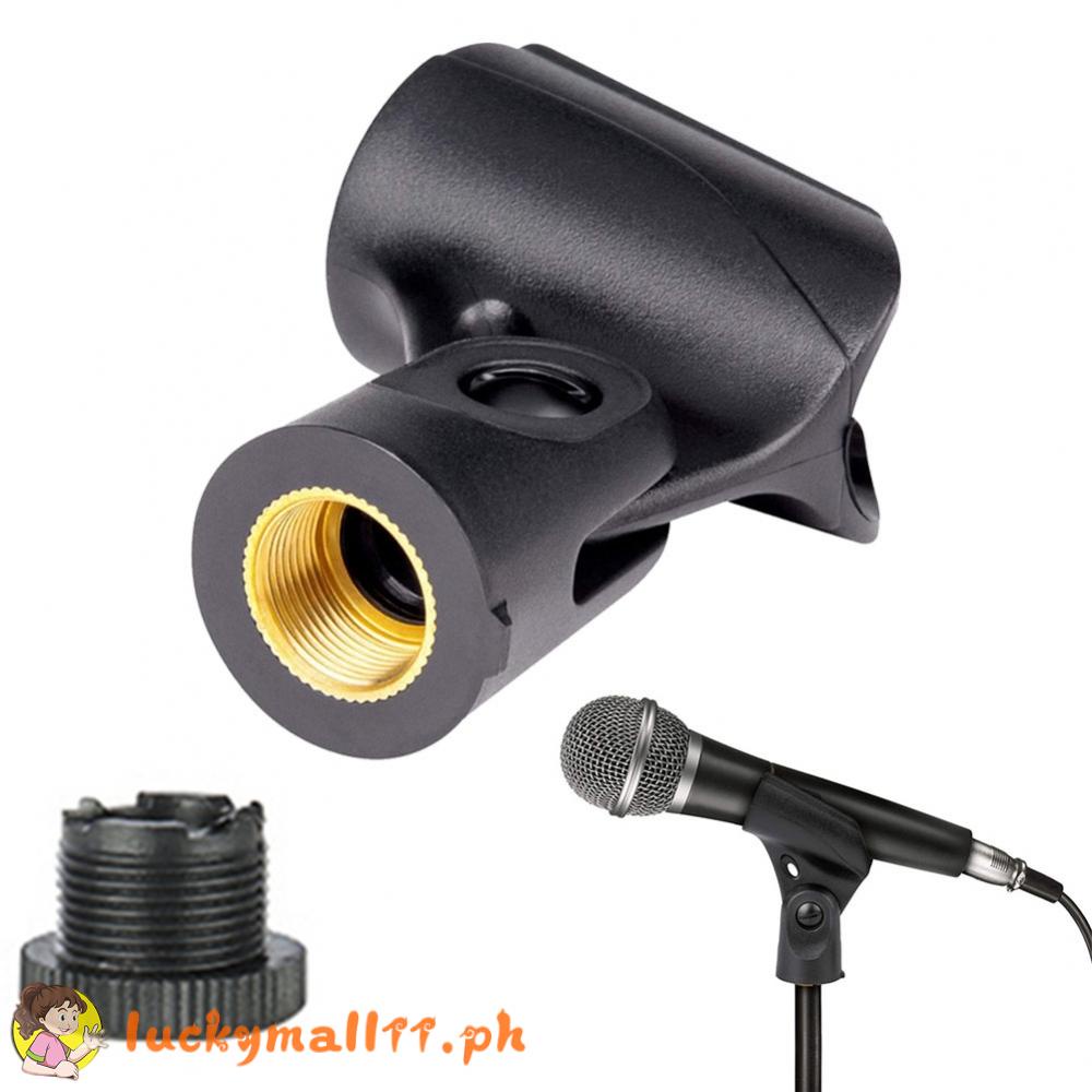 Universal Microphone Clip Holder Clamp with Adapter Nut For Handheld