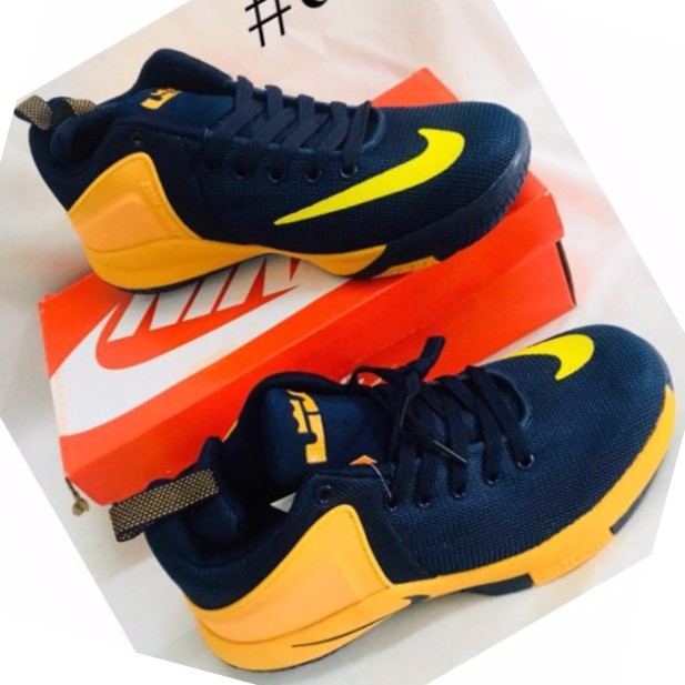 lebron james yellow shoes