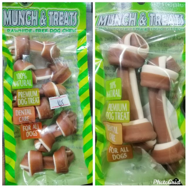 Munch & Treats Knotted Bone Beef & Milk Dog Treats Shopee Philippines