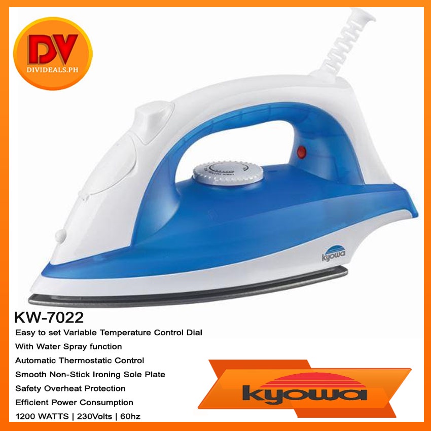 KYOWA KW7022 Flat Iron for Clothes with Water Spray Function Shopee
