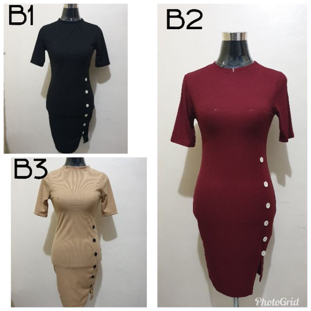 Bodycon dress extra small to small body frames Shopee Philippines
