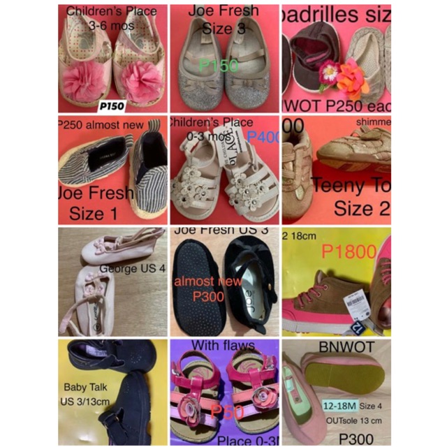 joe fresh baby girl shoes