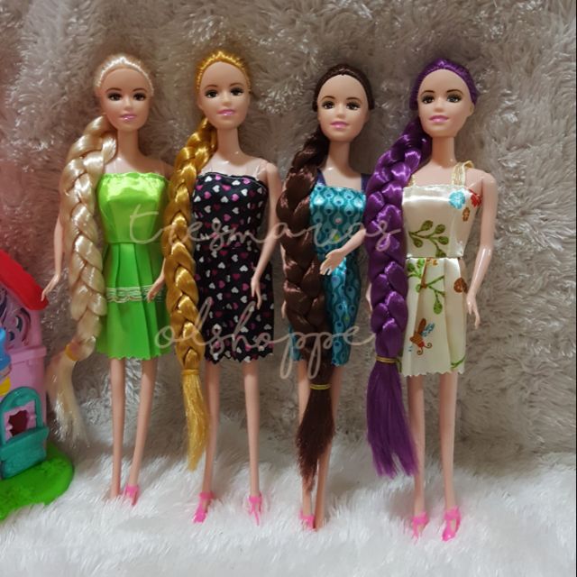 Barbie long hair colored | Shopee Philippines