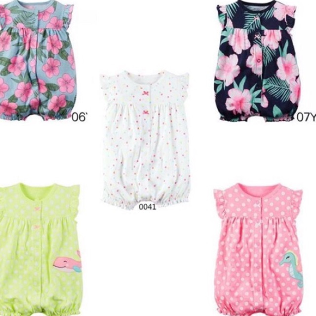 pc Snap-up Romper for Baby Girls 