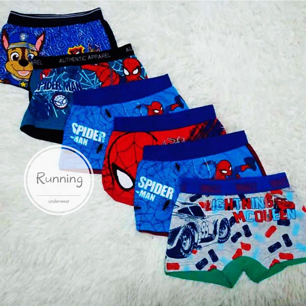 R300# COD 100%cotton stretch  KIDS BOXER  MENS   CARTOON CHARACTER  BOXER,(6-12)yrs