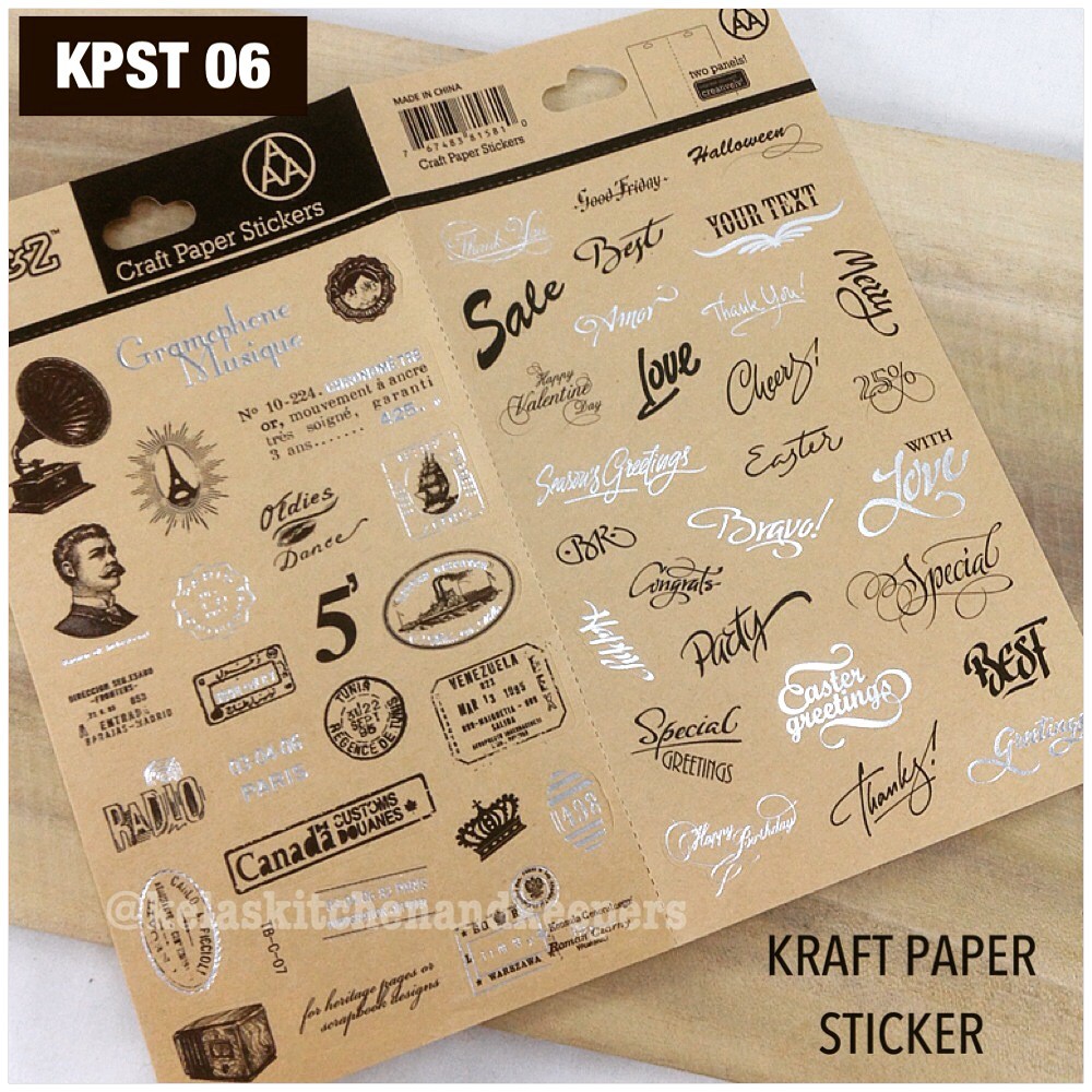 craft paper stickers