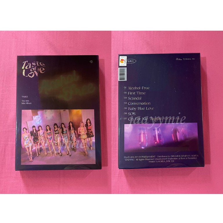 Twice Taste Of Love Fallen Ver Unsealed Ob Pb Cd Shopee Philippines