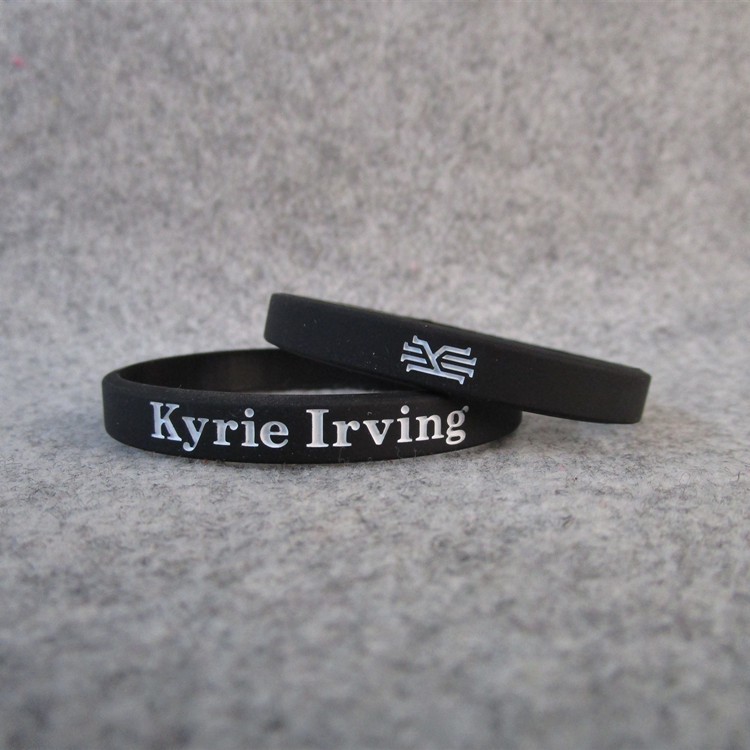 FANwenfeng Basketball Irving Inspirational Signature Wristbands Sport Silicone Bracelet 4 Pcs 