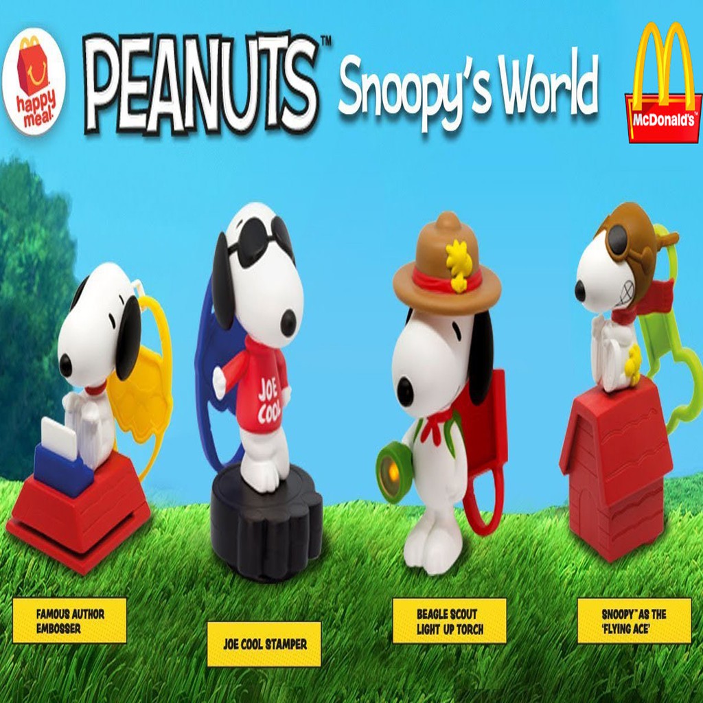 Set Peanuts Snoopy McDonald's Toys Toys Pretend Play