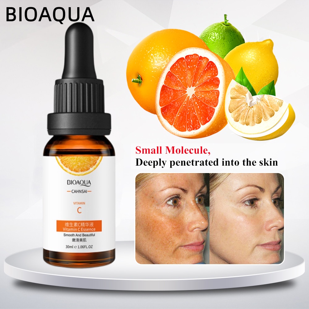 BIOAQUA Natural Vitamin C Serum Original For Face Dark Lip Skincare