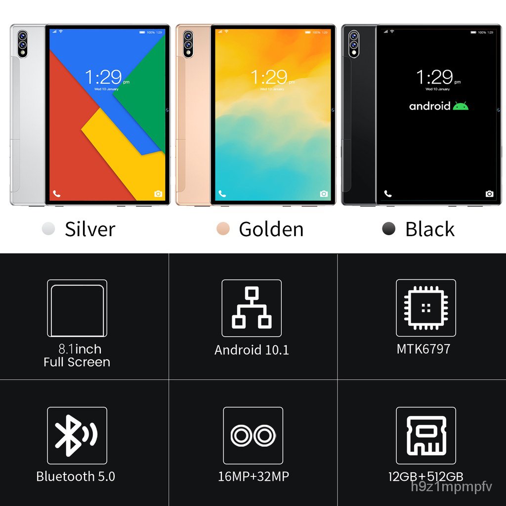 Tablet PC Asli Baru S7 12GB + 512GB Tablet Android 8 Inci Layar Full Screen Layar Besar Wifi 5G