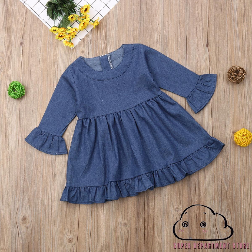 newborn denim dress