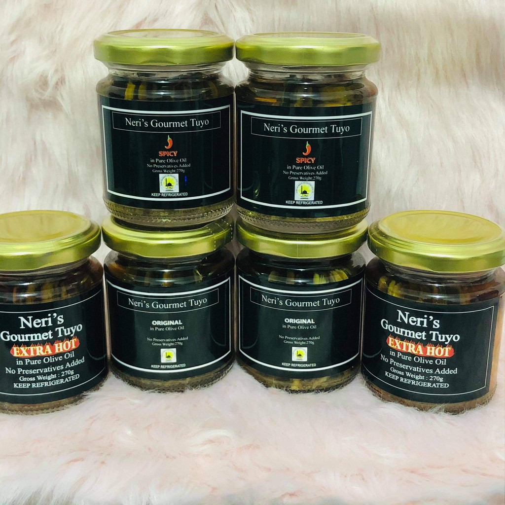 Neri's Gourmet Tuyo (pure olive oil 270g) | Shopee Philippines