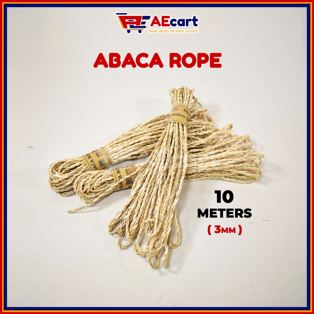 Abaca Rope twisted braided abaca rope 10meters Shopee Philippines
