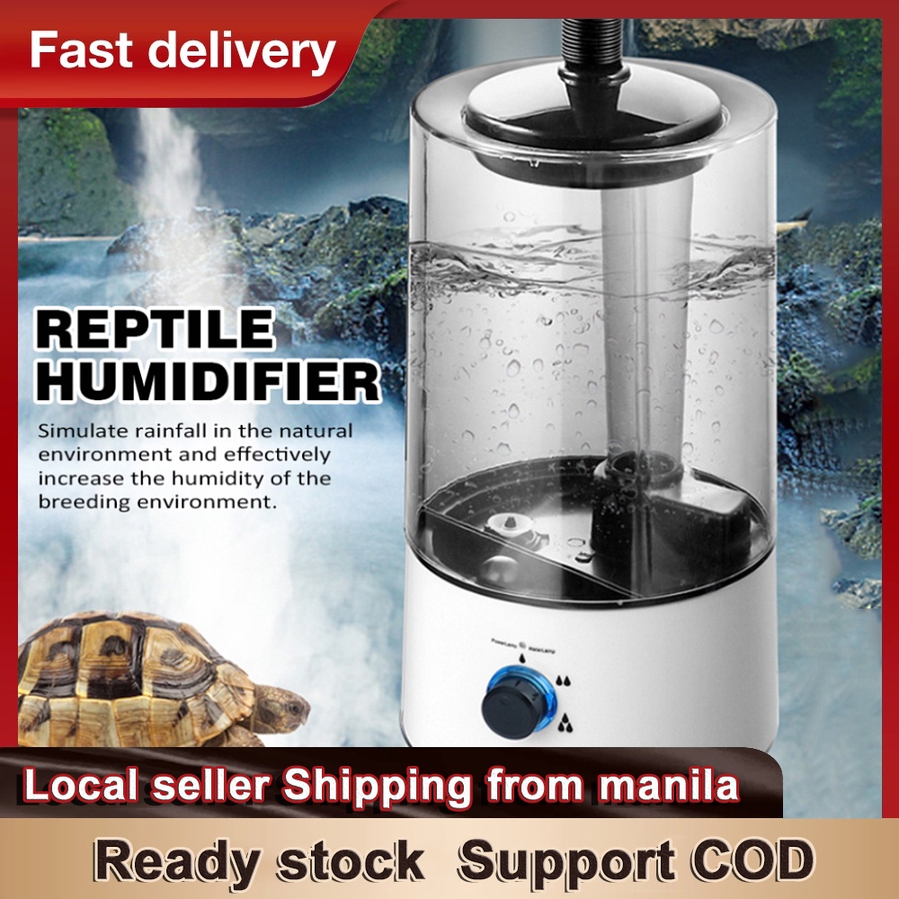 4L Amphibians & Reptile Mist Humidifier with Hose Adjustable Terrarium