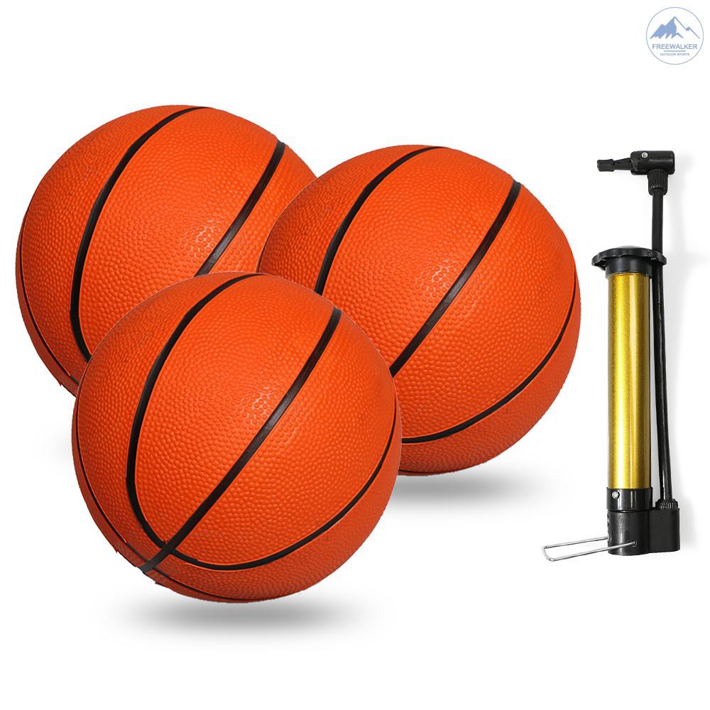 Frew3pcs Kids Mini Basketball Size 1 Indoor Outdoor Rubber Basketball