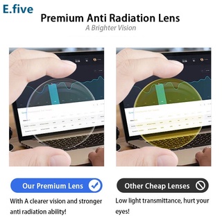 Fashionable Anti Radiation Men's and Women's Anti Blue  Glasses Replaceable Lens Anti Blue Glare E #4