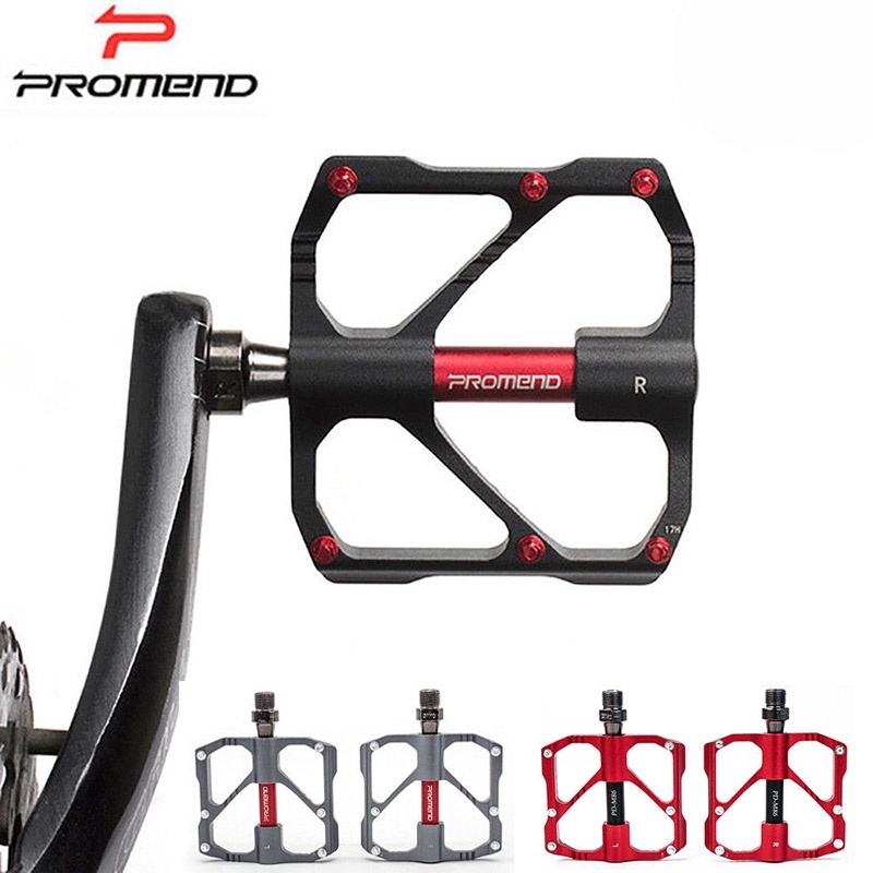 PROMEND MTB Bicycle Pedal Aluminum Non-slip 3 Bearing Road Bike Flat ...