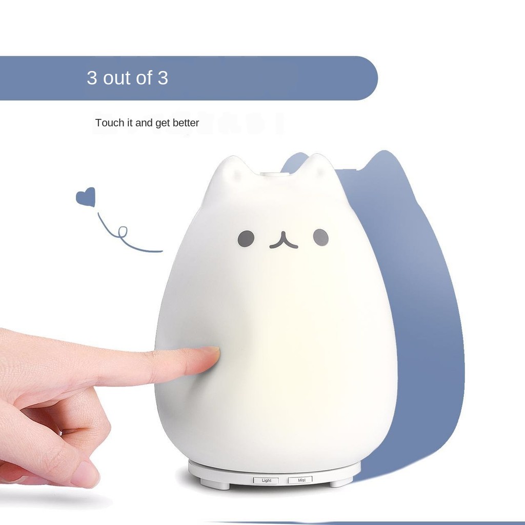 Japan Znt Cute Cat Humidifier Aroma Diffuser Gift For Girlfriend Home Bedroom Silent Ultrasonic Night Light Shopee Philippines