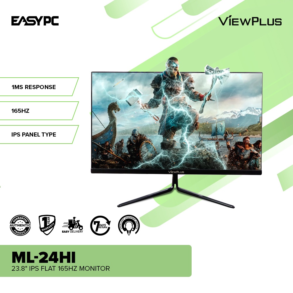 EasyPC | Viewplus ML-24HI IPS 165hz Flat Panel 24 Inch Monitor | Shopee ...