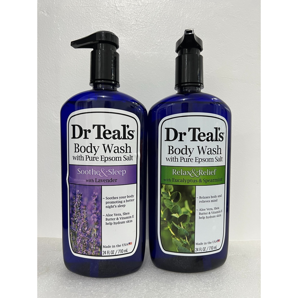 Dr Teals Body Wash with Pure Epsom Salt 710mL Made in USA Shopee