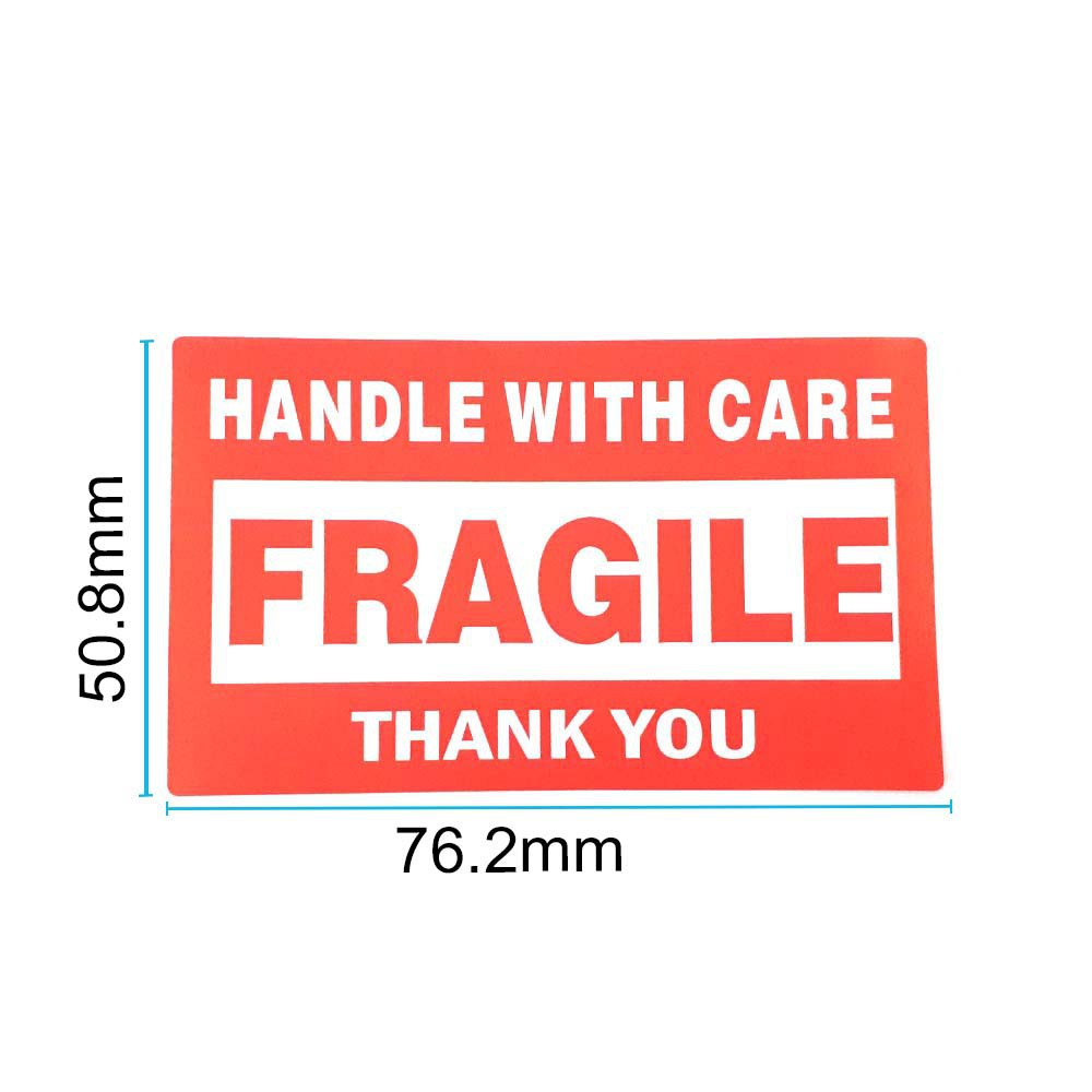 Adesivi Per Spedizioni 500 Etichette Adesive 'Fragile' 2x3 Pollici – Con 15 Faccine Rosse Incluse Etichette Spedizione Con Manico - Foto 4