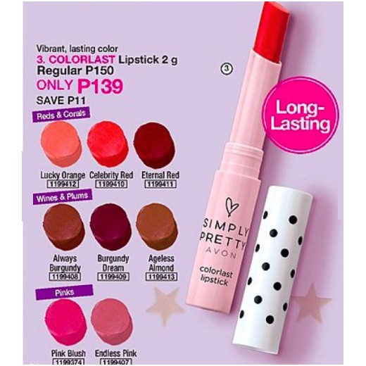 simply pretty avon lipstick