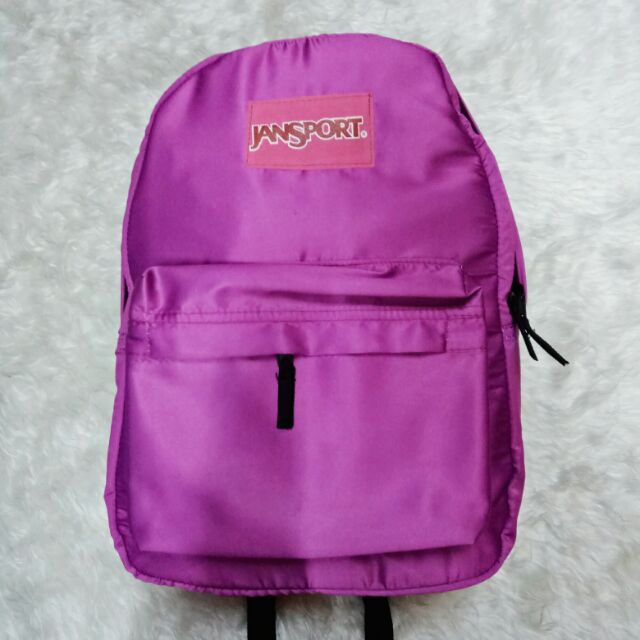 purple jansport bag