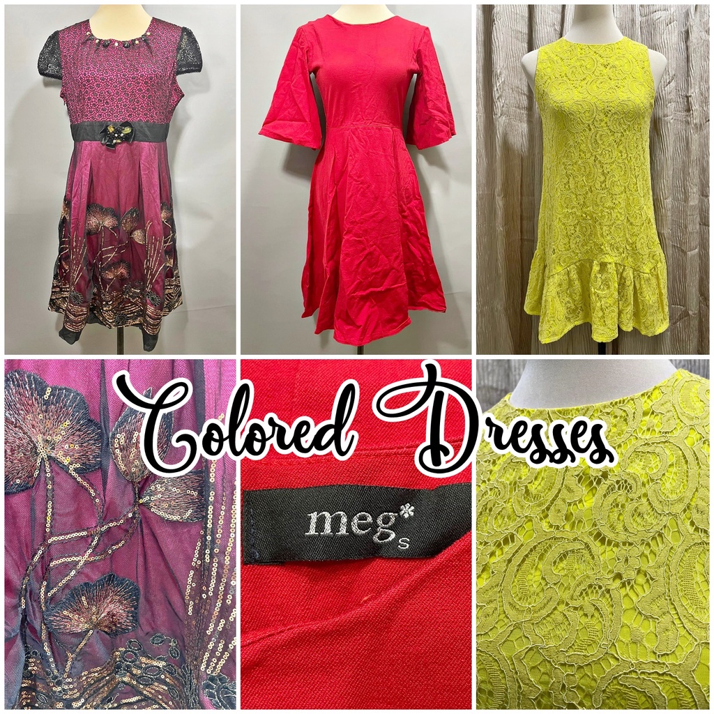 Colored Wedding Party Dresses for the Bride, Maid of Honor, Mother of
