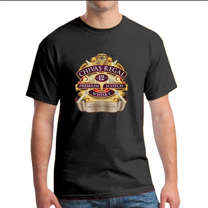 Chivas Regal Logo | Tshirt DTF Print Quality cloth (5 colors to choose ...