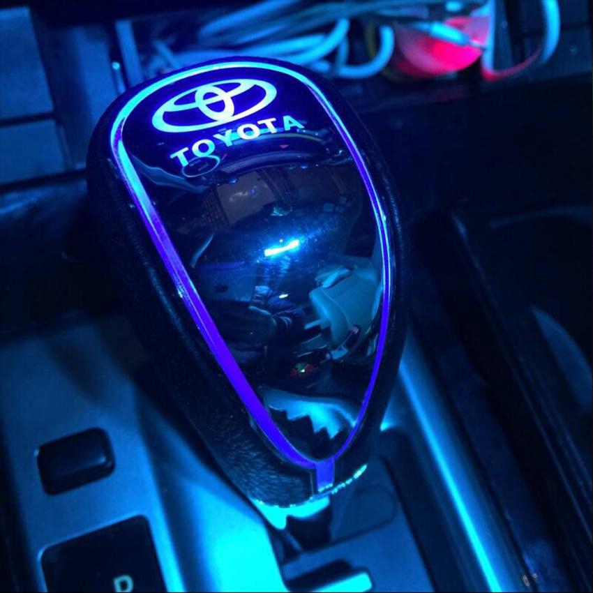 7 Colors Changeable Toyota Car Shift Lever Gear Knob M