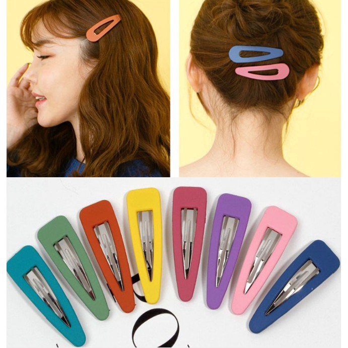 Korean Matte Hair Clip Baby Women Girl Hairpin Shopee Philippines