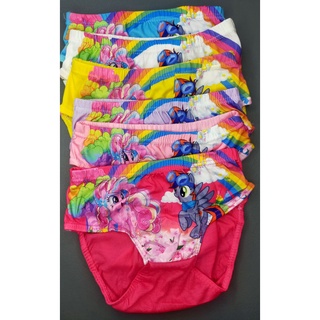 (HOME)6 PCS/12 pcs UNIQUE PONY  PANTY FOR GIRLS 4-7 YRS #8