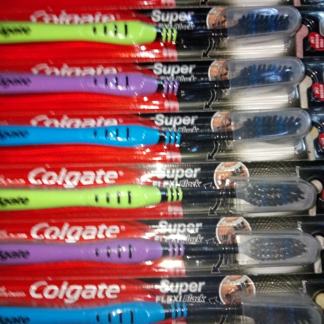 colgate super flexi black toothbrush