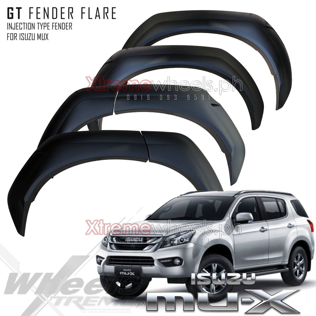 Isuzu Mux 20122016 GT type Fender Flare Matte Black ( mux accessories