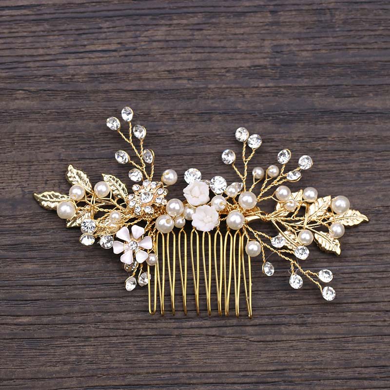 cheap pearl hair combs