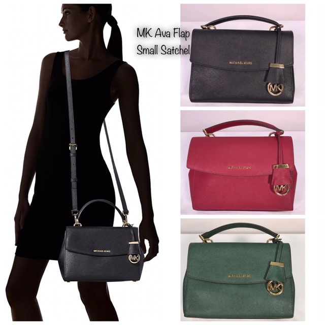 michael kors ava small saffiano leather satchel