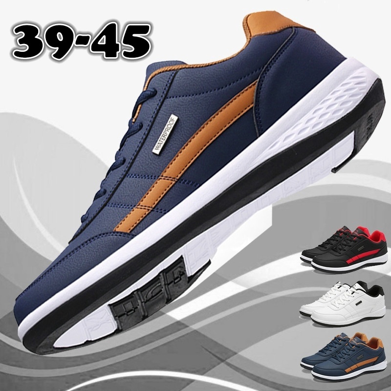 Men's Fashion Leather Casual Sneakers Sports Running Shoes Sapatos  Femininos Zapatos De Hombre Size | Shopee Philippines