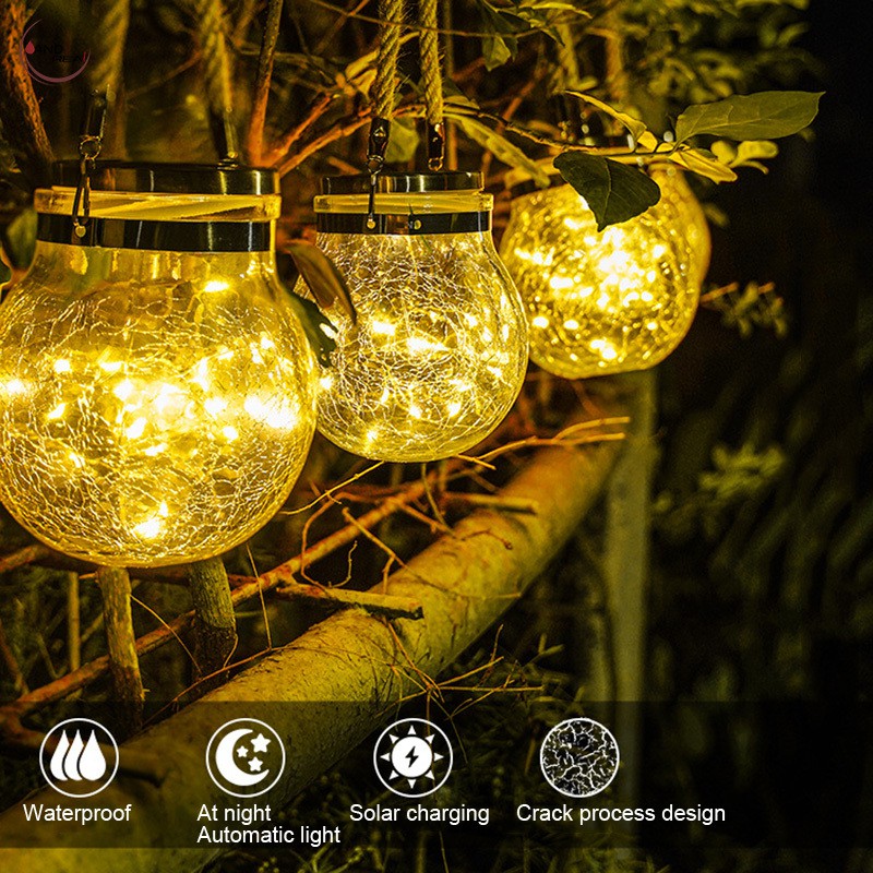 Better Homes And Garden Crackle Glass Solar Outdoor Lights ~ arctypedesign