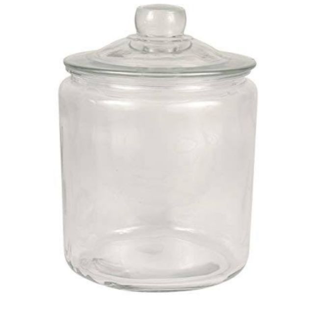 Large Decorative Glass Jar With Lid 