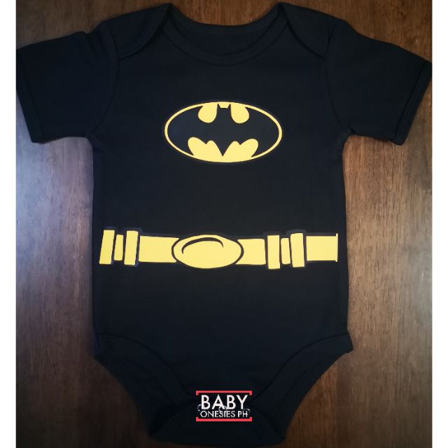 Batman Inspired Superhero 0 12 Months Cotton Baby Onesie For Baby Boy Or Baby Girl Monthly Romper Shopee Philippines