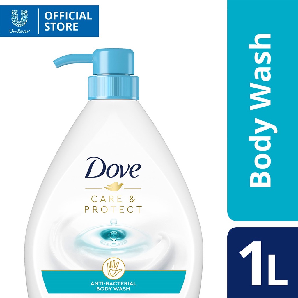 Dove Antibacterial Body Wash Care & Protect 1L Shopee Philippines