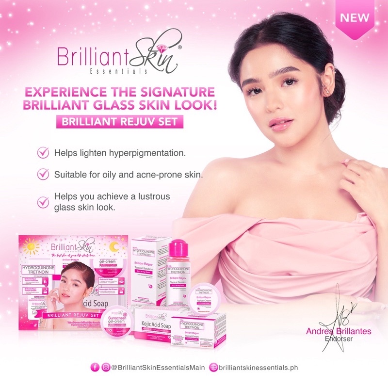 Brilliant Rejuvenating Facial Set with Hydroquinone (COD) Shopee