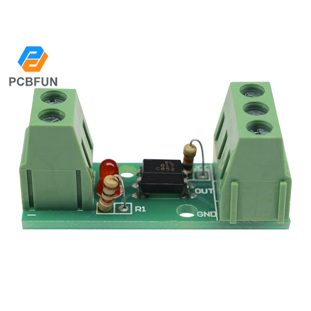 Pcbfun 1 Channel 80Khz Optocoupler Isolation Module Input 12V No Din