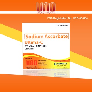 Uno Ultima C Sodium Ascorbate 100capsules (Vitamins C)