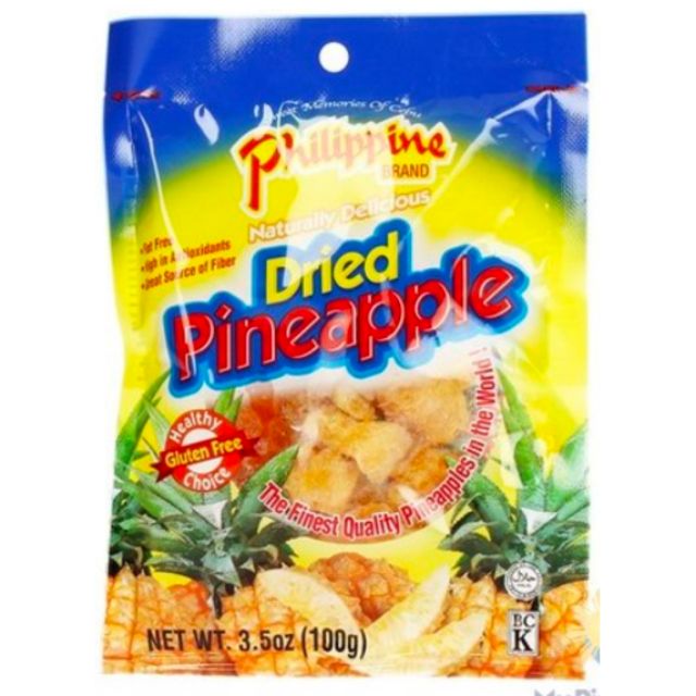 Phil Brand Dried Pineapple 100g Shopee Philippines