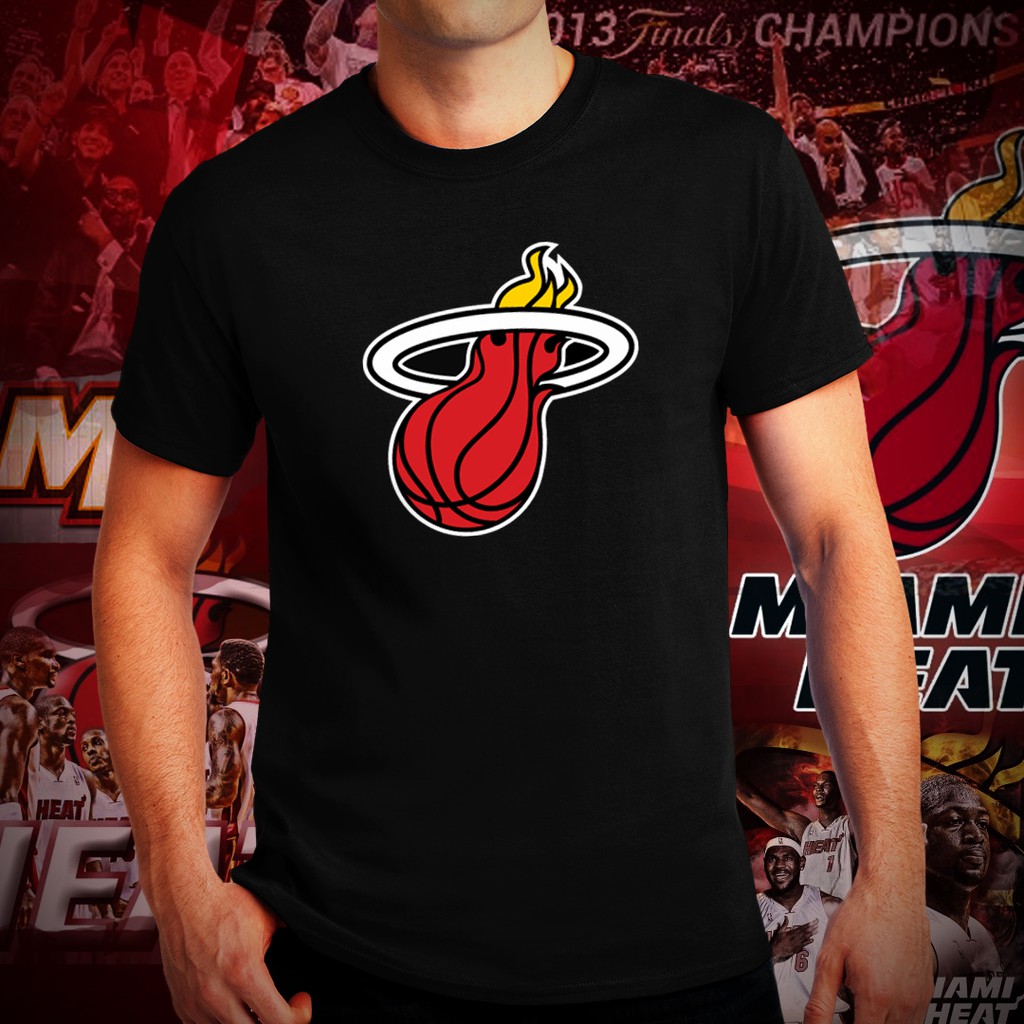 miami heat white hot t shirt