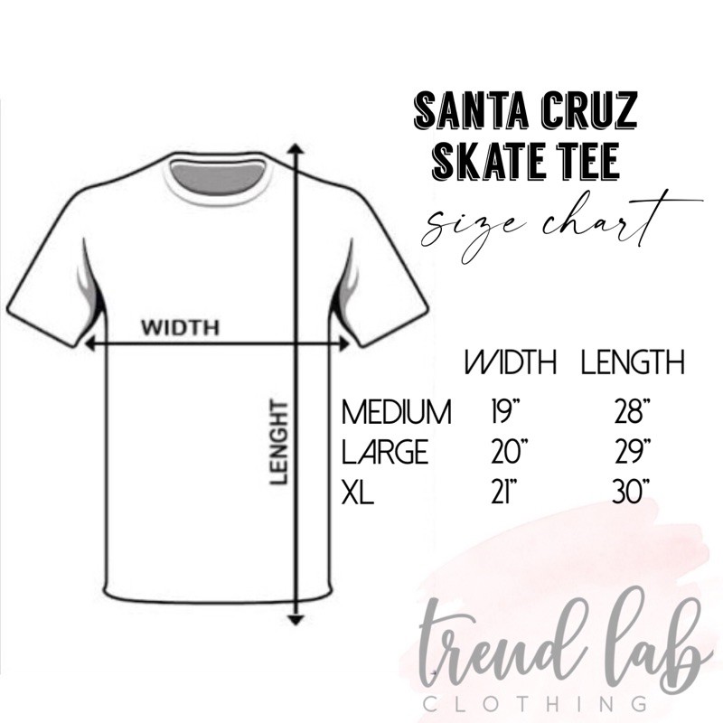 Santa Cruz Size Chart ubicaciondepersonas.cdmx.gob.mx