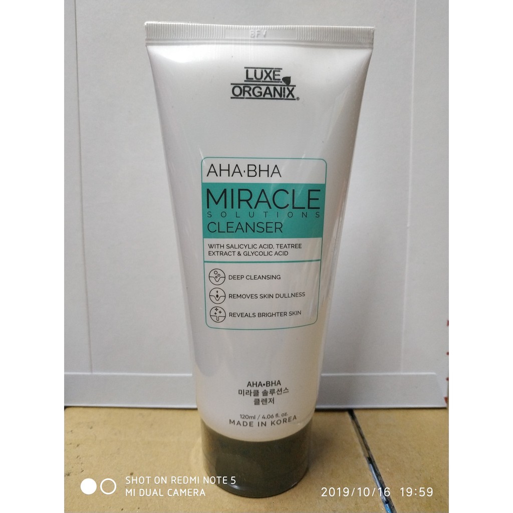 Miracle Cleanser AHA/BHA Deep Pore Cleansing & Brightening Shopee